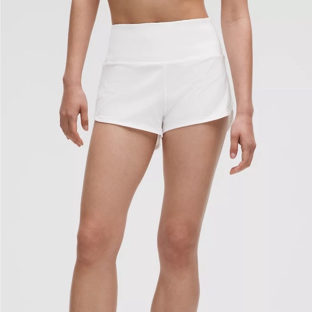 Women's White Athletic Shorts